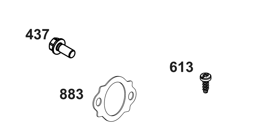 Exhaust Group Diagram and Parts List for 61A277-0100-J1  Briggs and Stratton Engine
